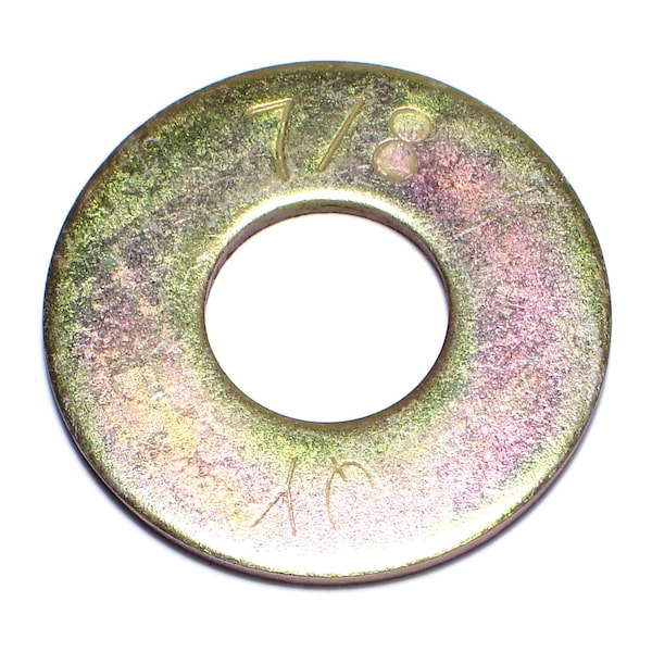Midwest Fastener Flat Washer, For Screw Size 7/8" , Steel Zinc Yellow Finish, 5 PK 08203 - main